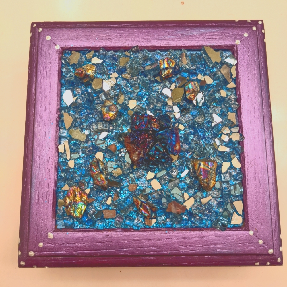 Vintage Crystal Jewelry Box